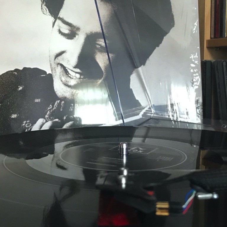 LP record spinning. Integration by Amancio D'Silva